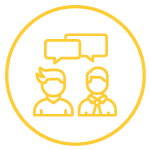 Employee communication icon