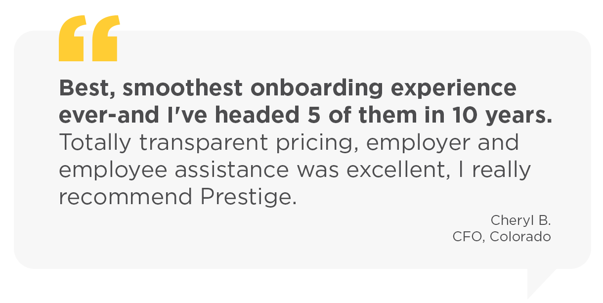 PrestigePEO Perspective Testimonial Image July 2025 3 What Makes PrestigePEO Stand Out? Our Clients Say It Best